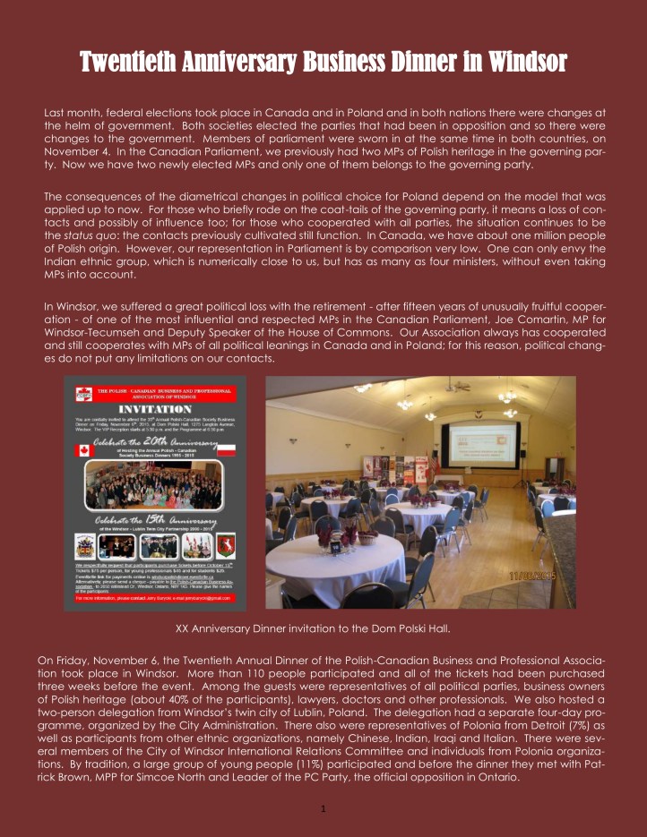 2.4 2015 Business Dinner Report FINAL E1