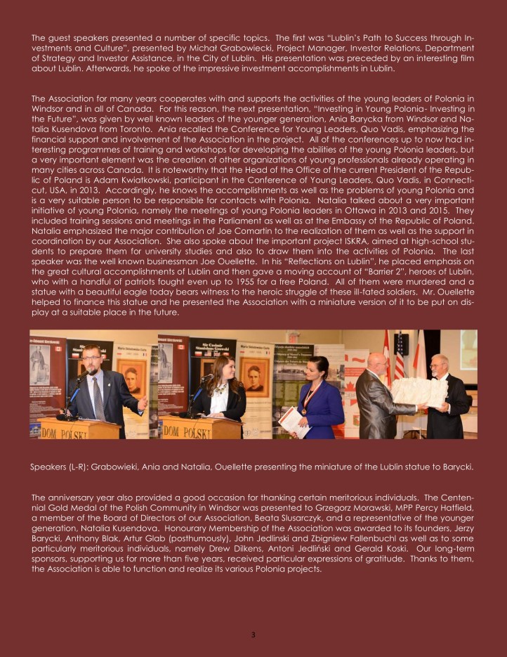 2.4 2015 Business Dinner Report FINAL E3