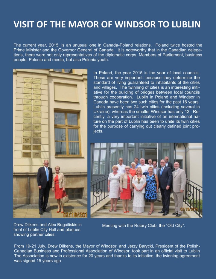3.3 2015 Lublin Delegation Visit Windsor FINAL E1