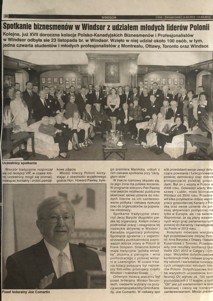 2012 XVII B-Dinner Spotkanie biznesmenow 1-Zwiazkowiec 4-12.11.2012 (P)