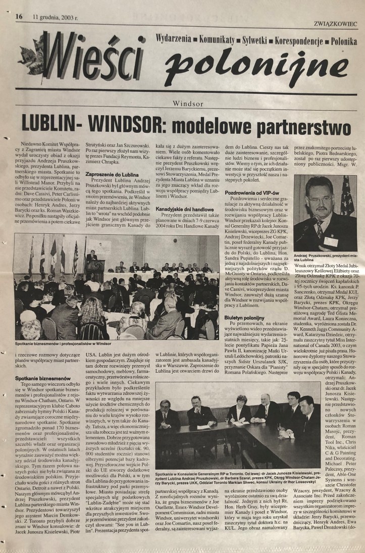 2003 Lublin-Windsor Partnerstwo 1- Express Wieczorny 4.12.2003 (P)