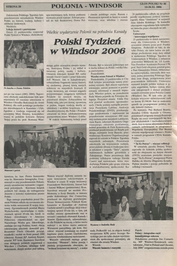2006 Polski Tydzien 1 - Glos Polski 14-20.11.2006 (P)