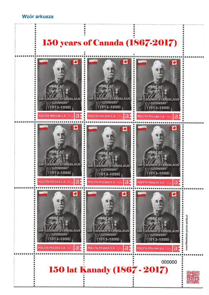 2017 Gzowski Polish Post Stamps (E)